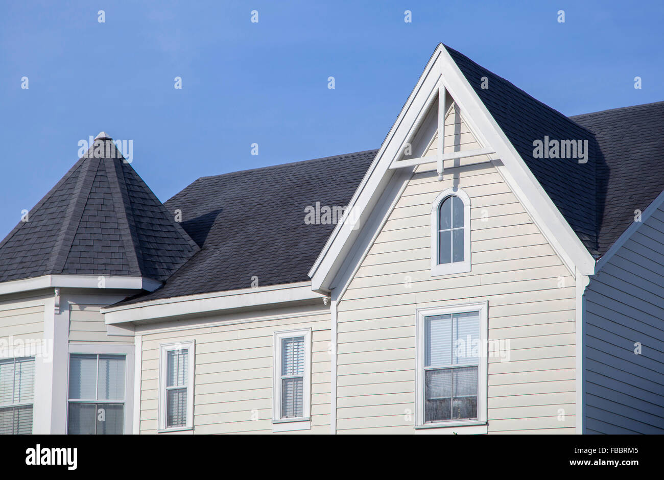 Traditional wooden Residential house in Celebration, Florida USA Stock