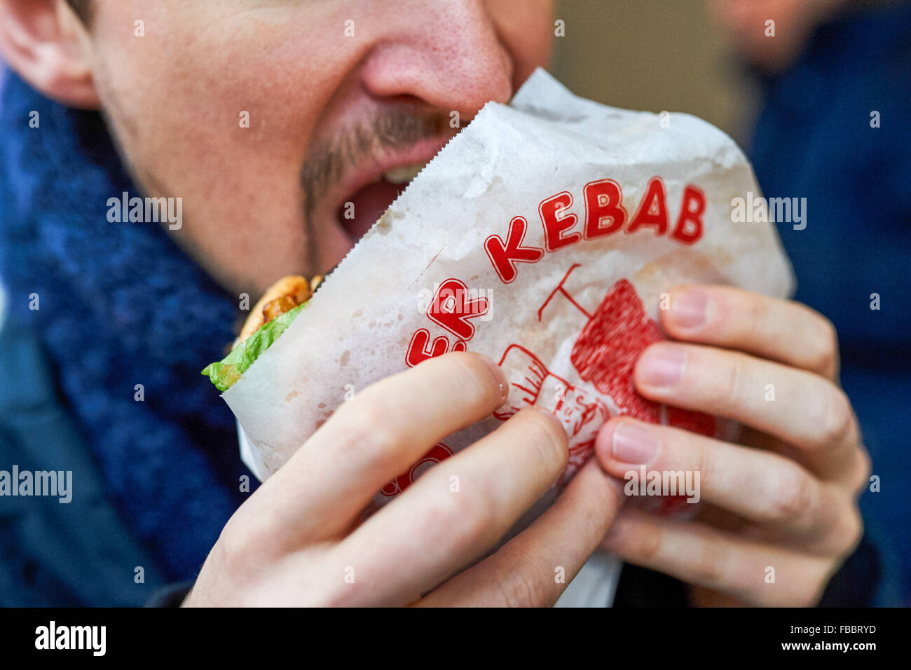 The famous fastfood restaurant 'Mustafa Gemuese Kebab' at Mehringdamm in Kreuzberg, January 13, 2016 in Berlin, Germany. Photo: picture alliance / Robert Schlesinger Stock Photo