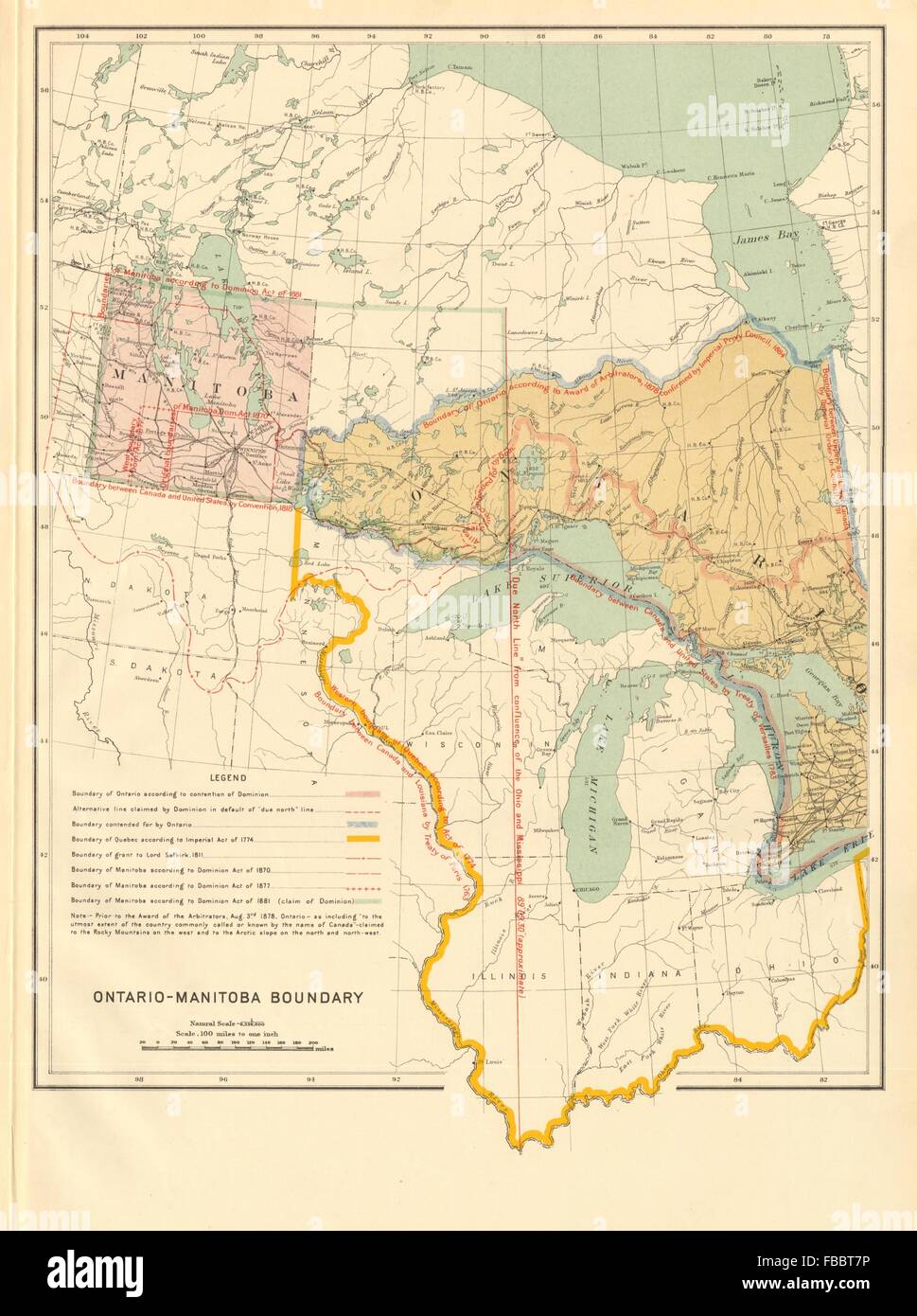 Ontario Manitoba Boundary Dispute Dominion Acts 1870 77 81