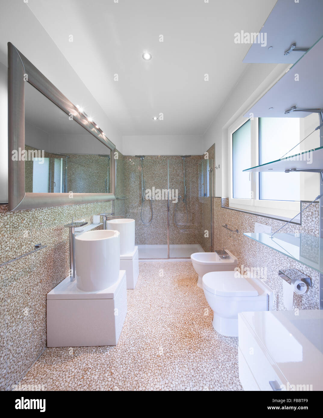 Modern apartment, bathroom Stock Photo - Alamy