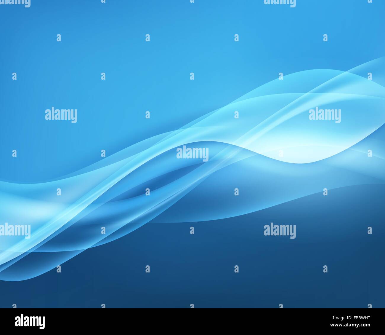 Abstract Blue Vector Waves Background. Vector Illustration Stock Vector ...