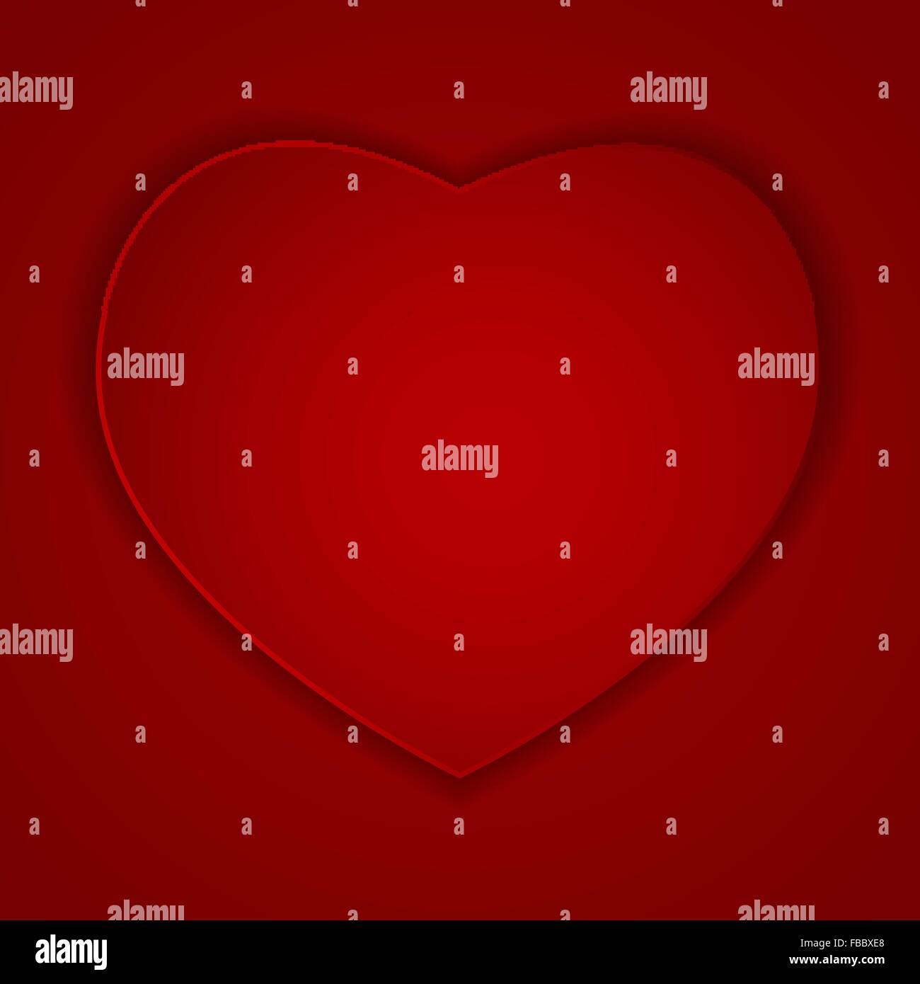 St Valentines Day Greeting Card Vector Illustration Stock Vector Image ...