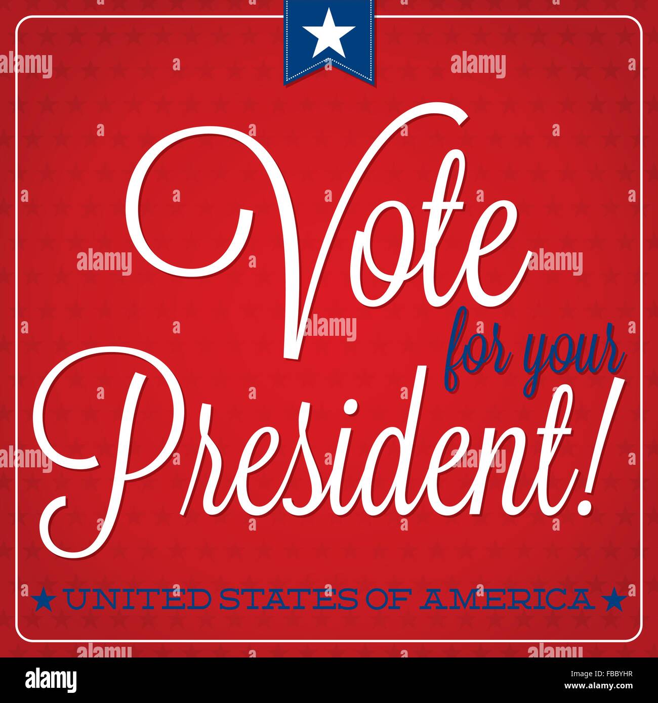 American election typographic card in vector format Stock Vector Image ...