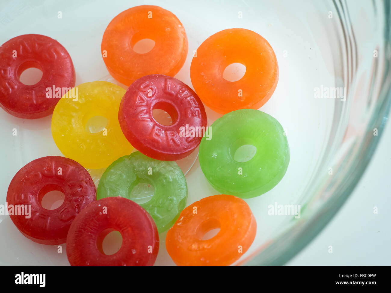 A close-up of Original Five Flavour Life Savers candy. Stock Photo