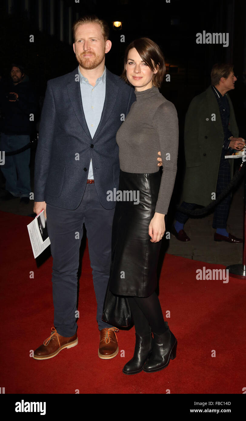 London, UK. 13th January, 2016. Tom Goodman-Hill and Jessica Raine at