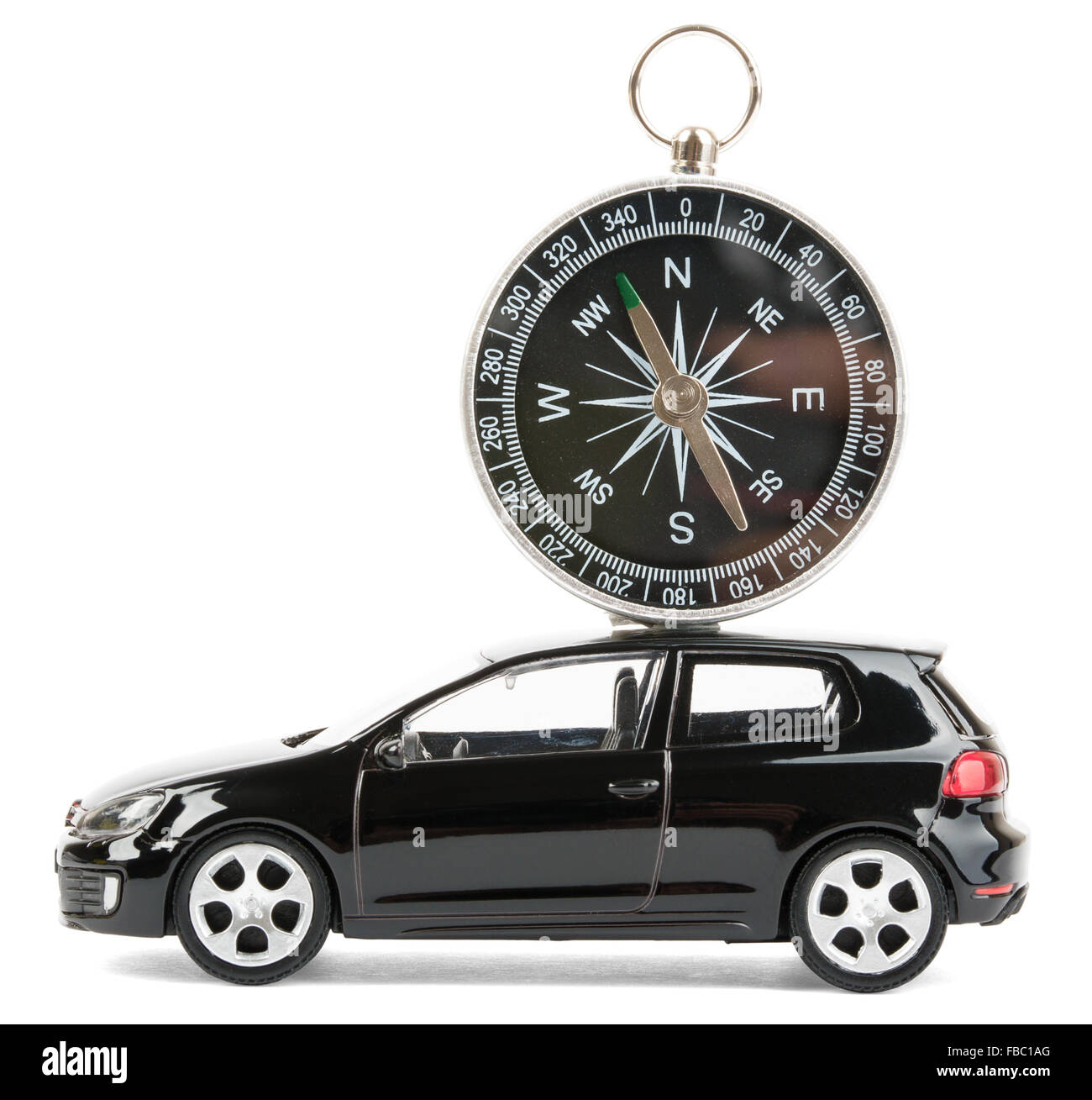 Compass on car Stock Photo Alamy