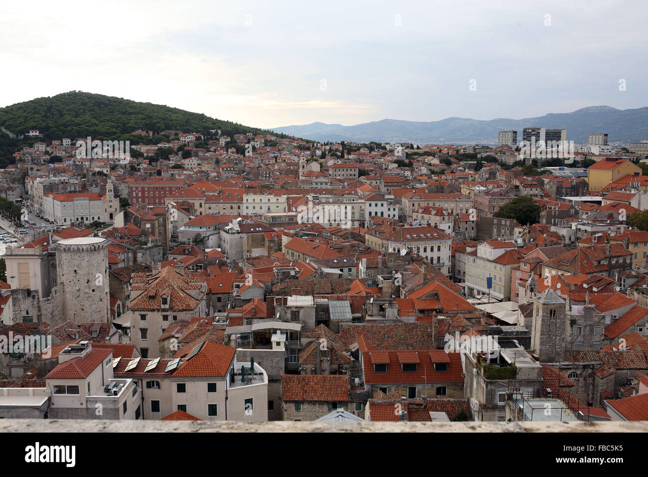 Town skyline, Split, Croatia, Europe Stock Photo