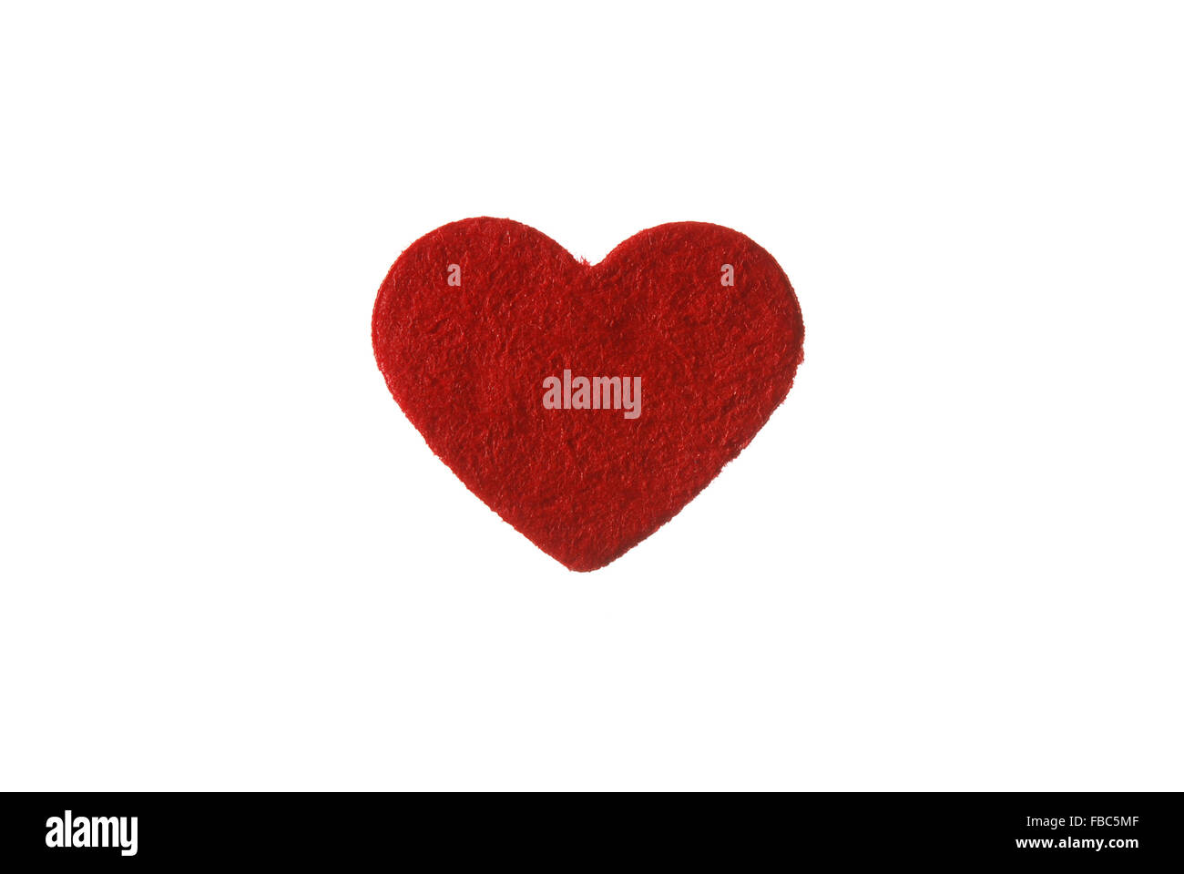 red heart on a white background Stock Photo - Alamy
