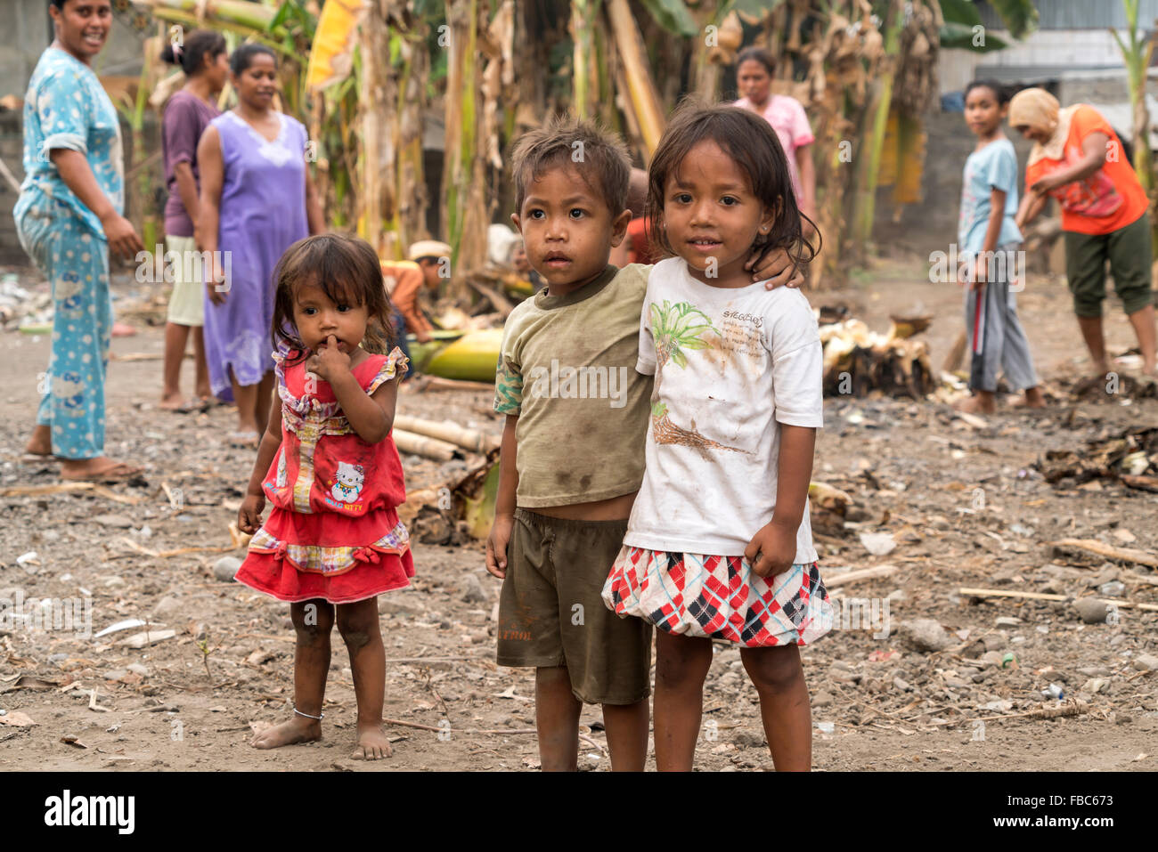 children in Ende, Flores, Indonesia, Asia Stock Photo