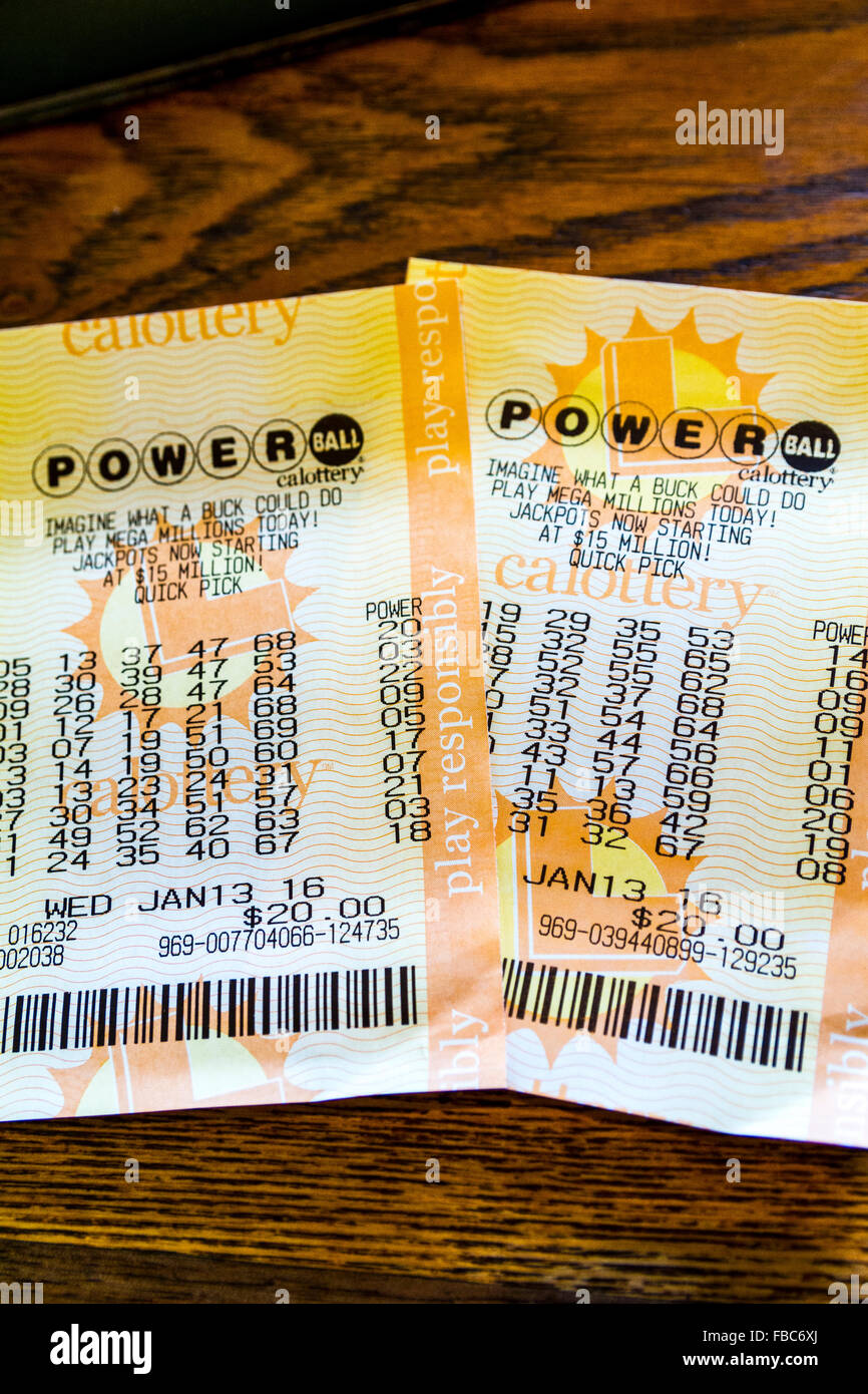 Powerball números ganadores fotografías e imágenes de alta resolución -  Alamy