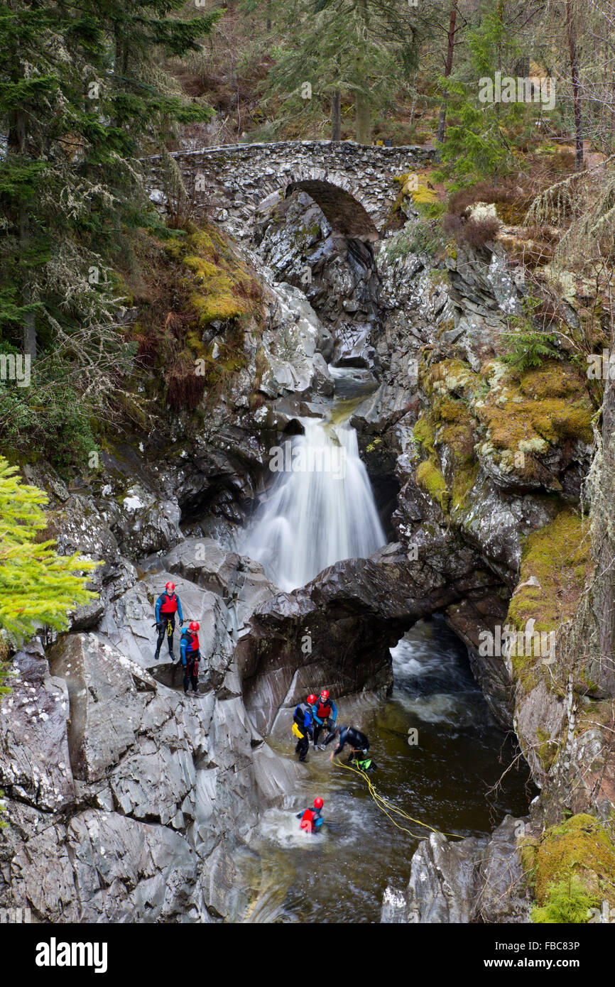 The Falls of Bruar; Bruar Water; Pitlochry; Scotland; UK Stock Photo