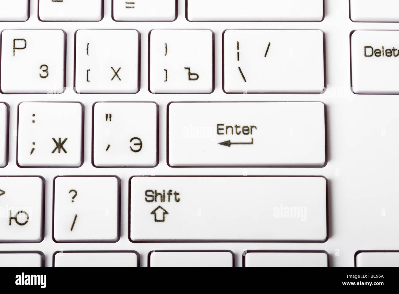 Closeup view of keyboard Stock Photo - Alamy
