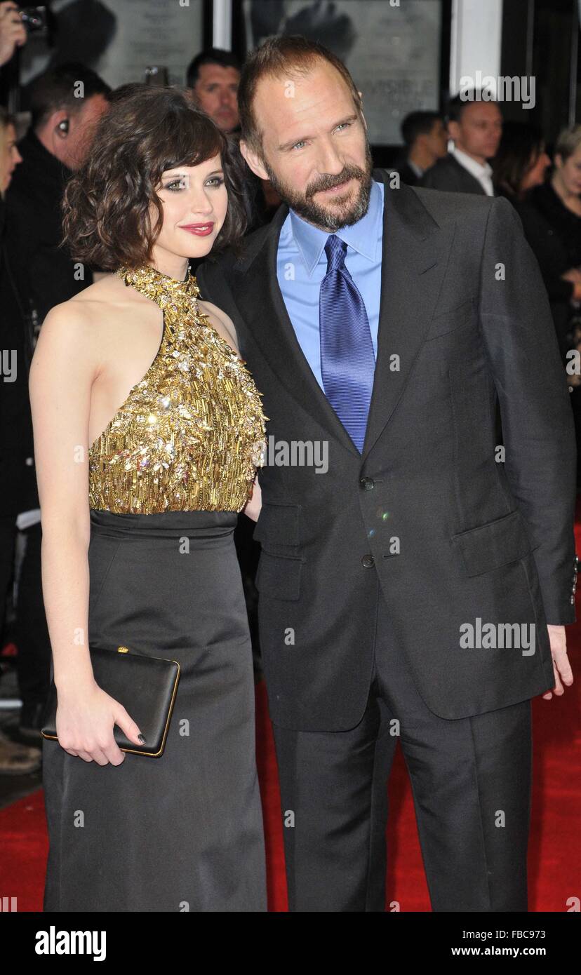Felicity Innes London. UK. Ralph Fiennes & Felicity Jones at The Invisible Woman UK ...