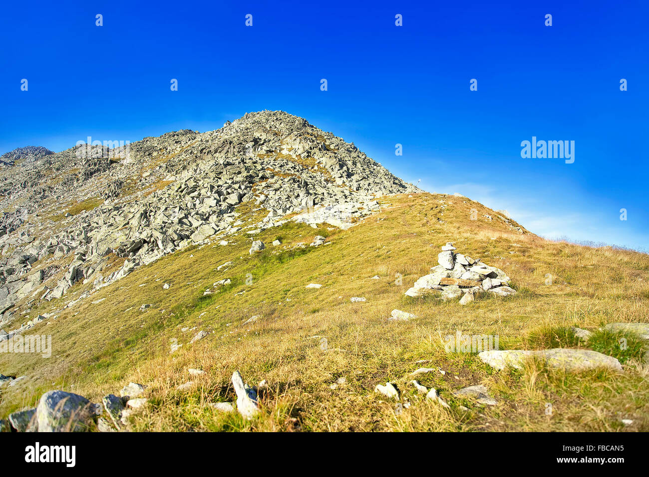 Beautiful Mountain Landscape in Carpathian Mountains Stock Photo