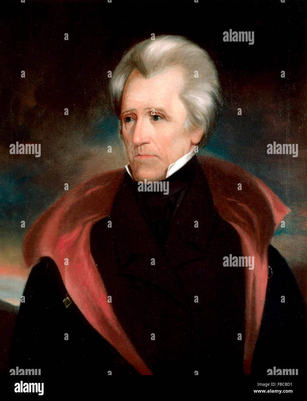 Andrew Jackson. Portrait of the 7th US President by Ralph Eleazer Whiteside Earl Stock Photo