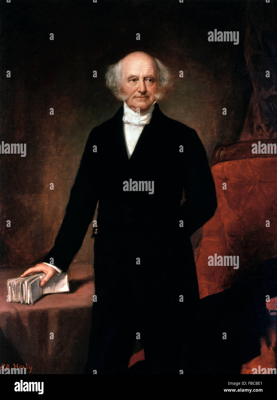 Martin van Buren. Portrait of the 8th US President by G.P.A. Healy, 1858 Stock Photo