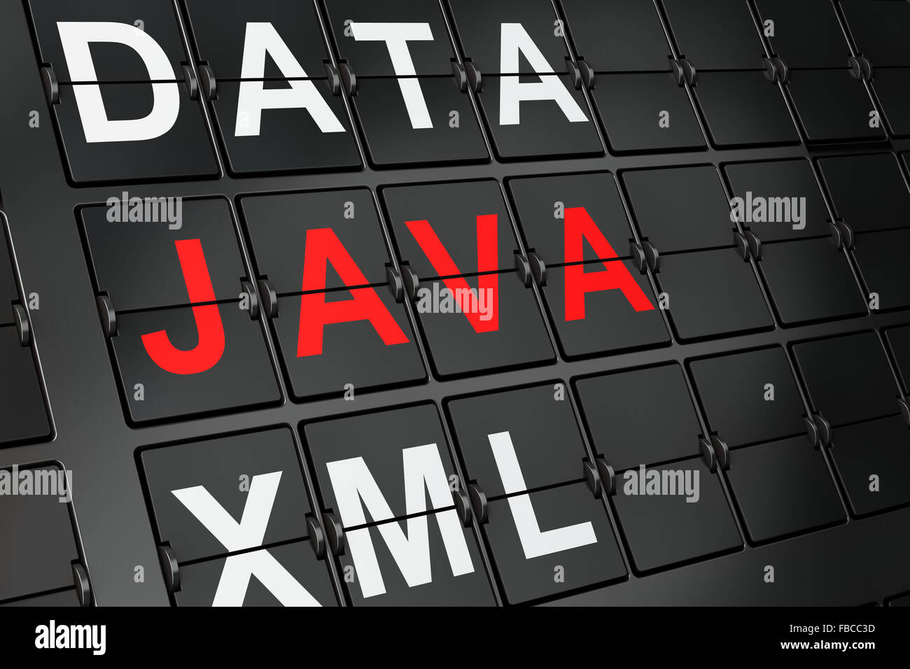 Programming concept: Java on airport board background Stock Photo - Alamy