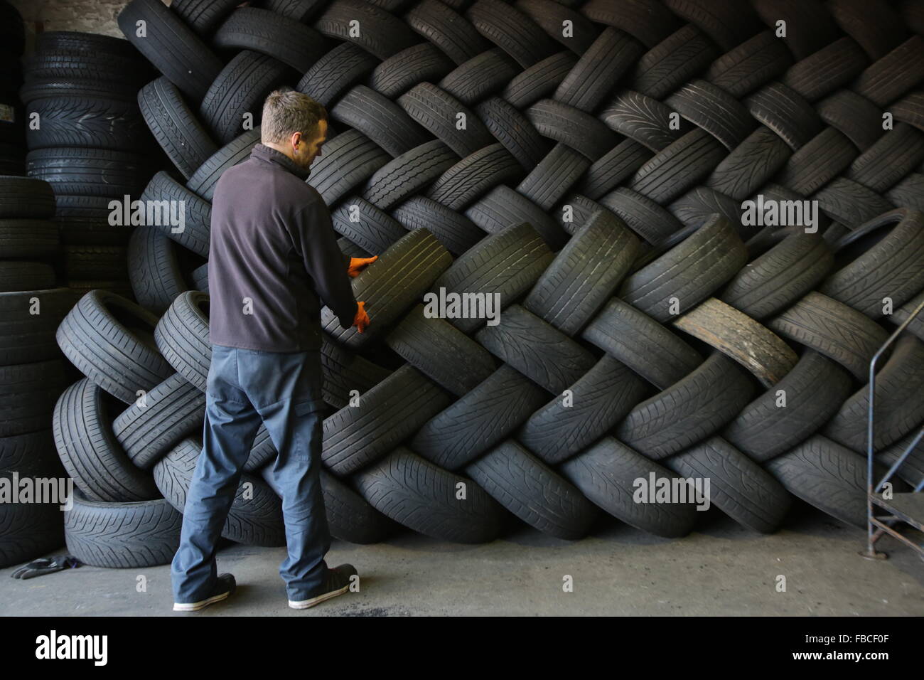 A tire (American English) or tyre (British English) is a ringshaped