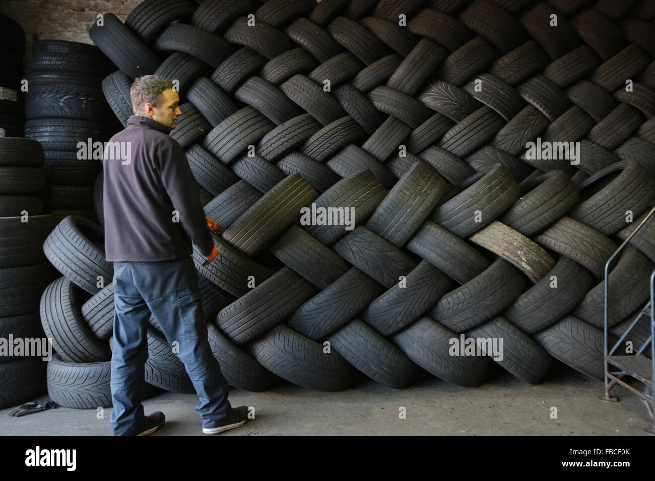 A tire (American English) or tyre (British English) is a ringshaped