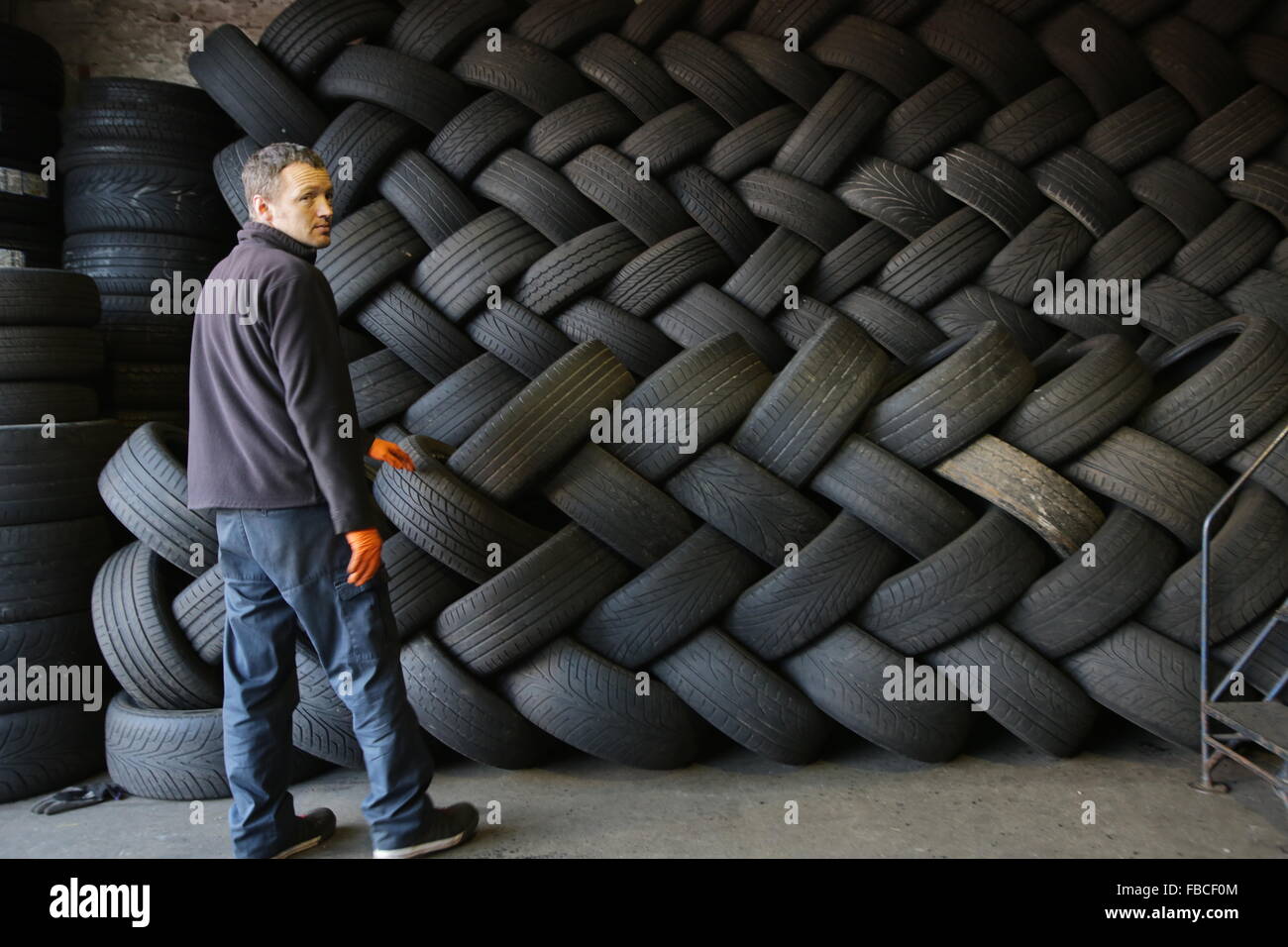 A tire (American English) or tyre (British English) is a ringshaped