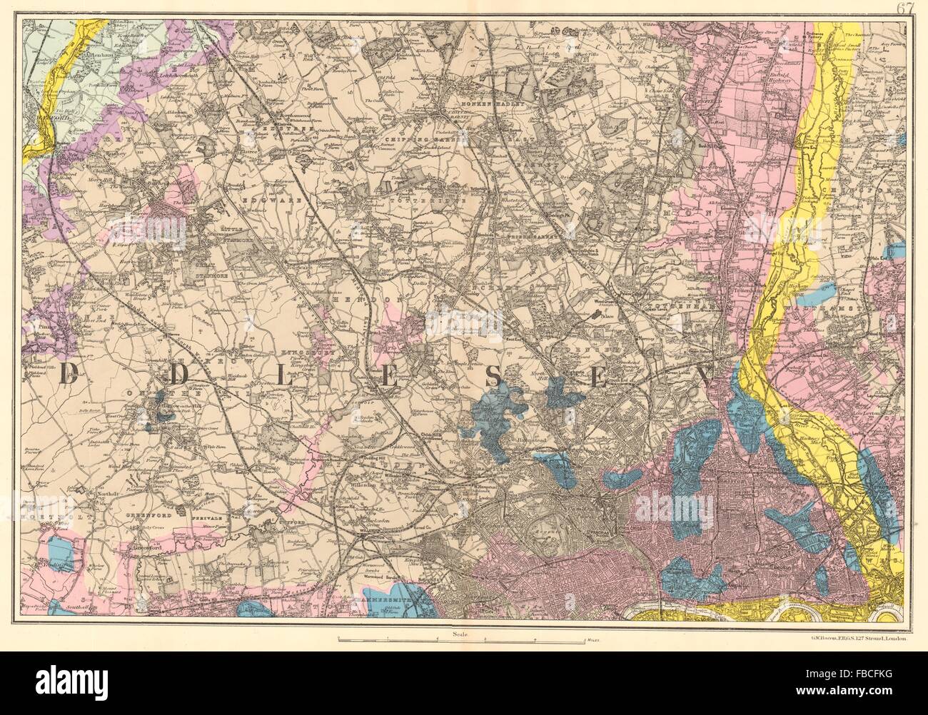 Nw london map hires stock photography and images Alamy