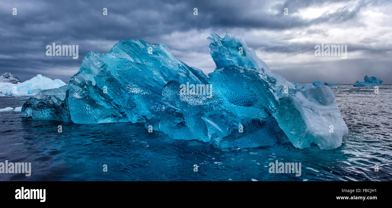 Blue Ice Iceberg in Antarctica Stock Photo Alamy