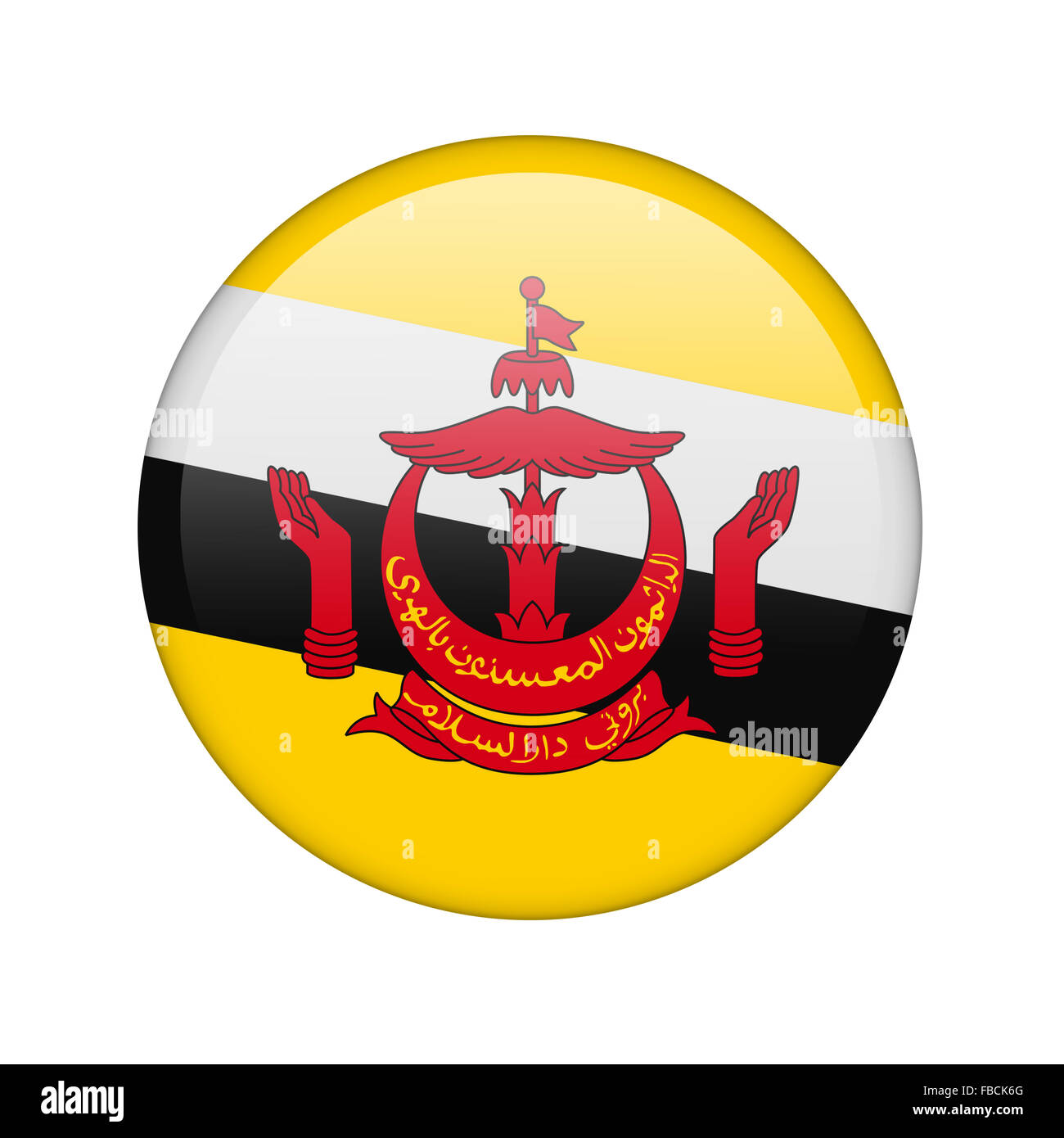 Brunei flag hires stock photography and images Alamy