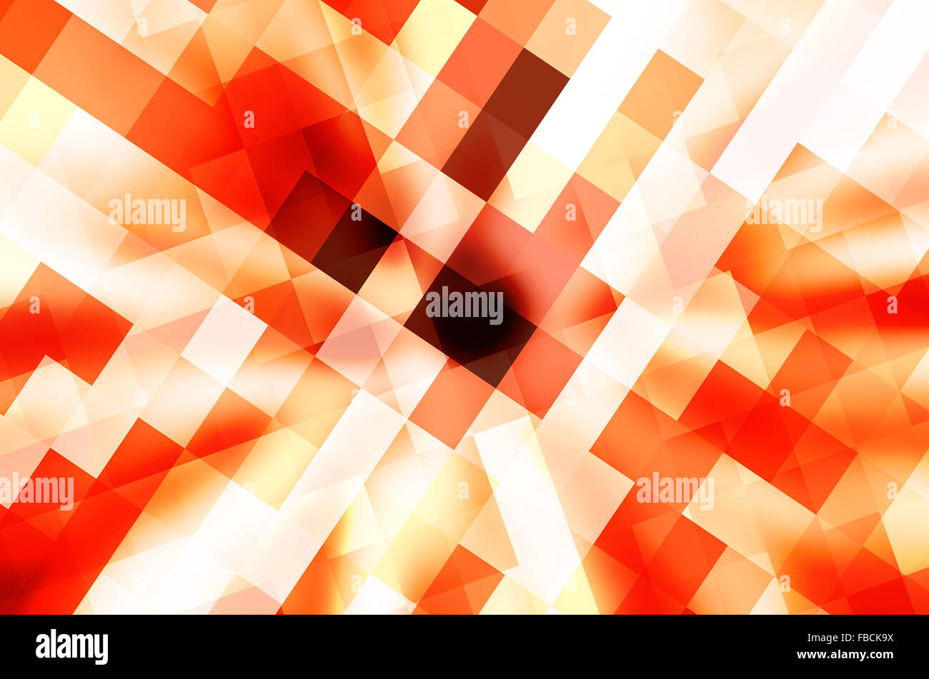 abstract  orange   background   with square pattern Stock Photo