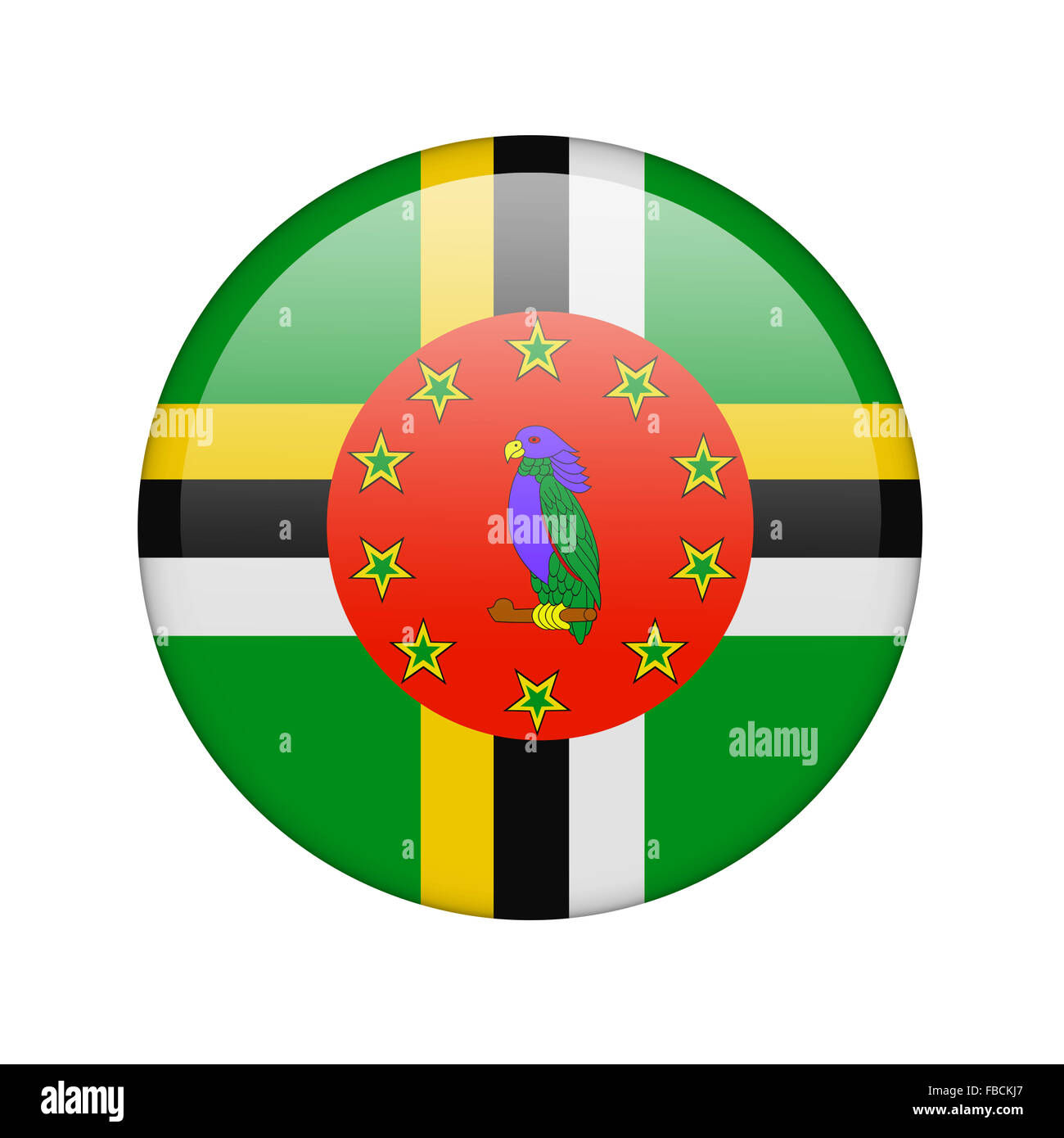 The Dominica flag Stock Photo - Alamy