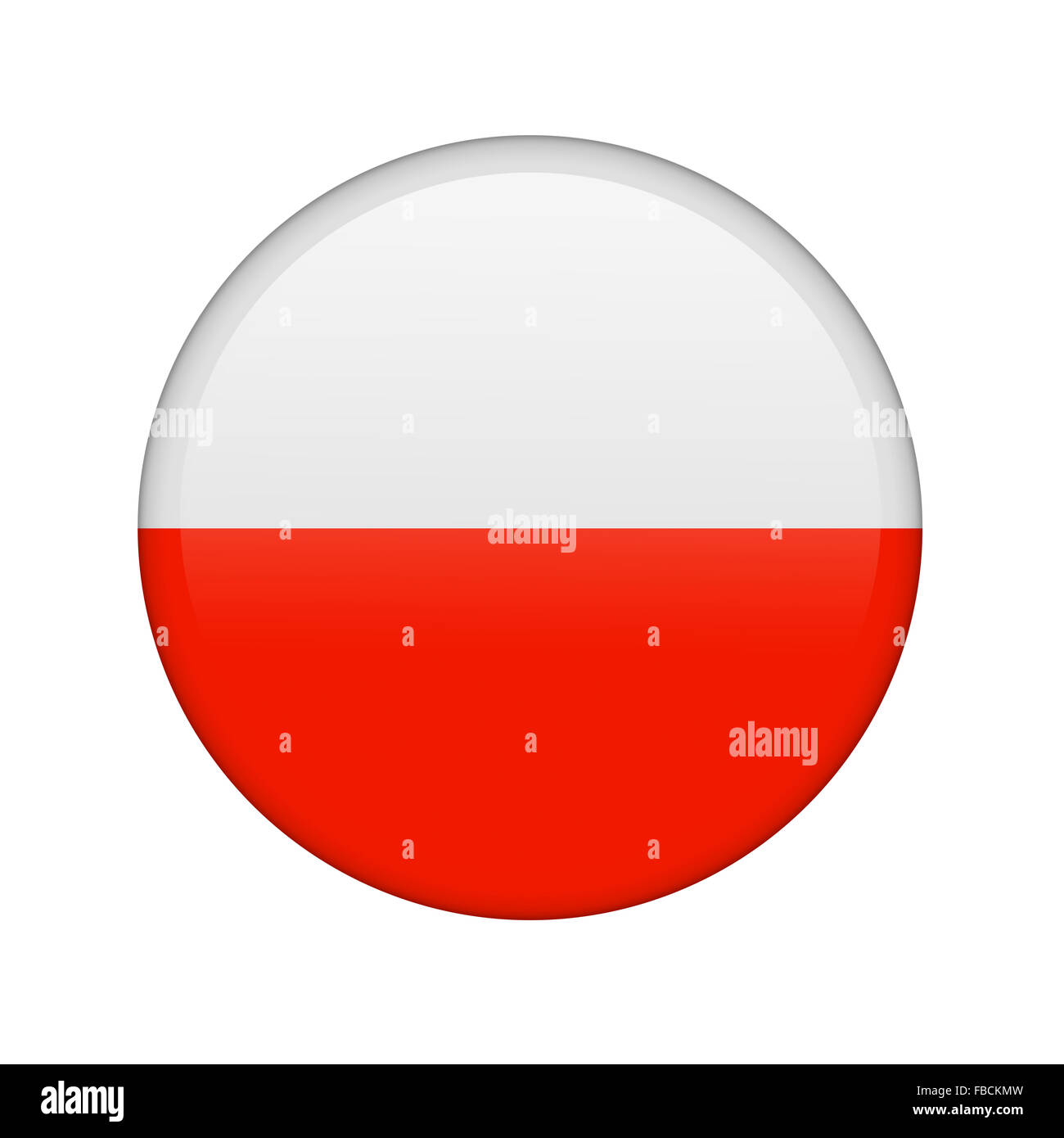 The Polish flag Stock Photo