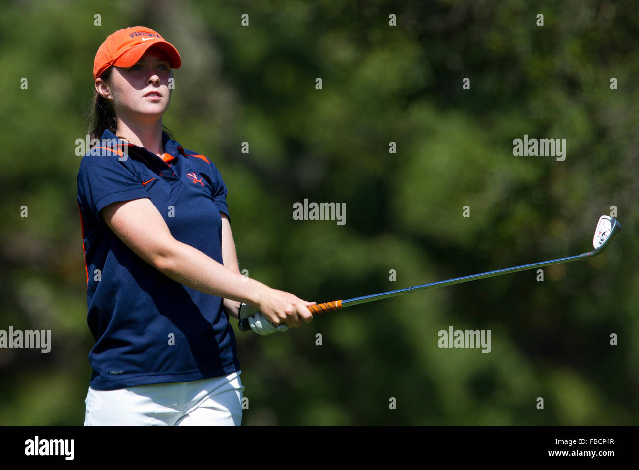 May 8, 2010; Stanford, CA, USA;  Virginia Cavaliers Brittany Altomare during the final round of the 2010 NCAA Women's Golf West Stock Photo