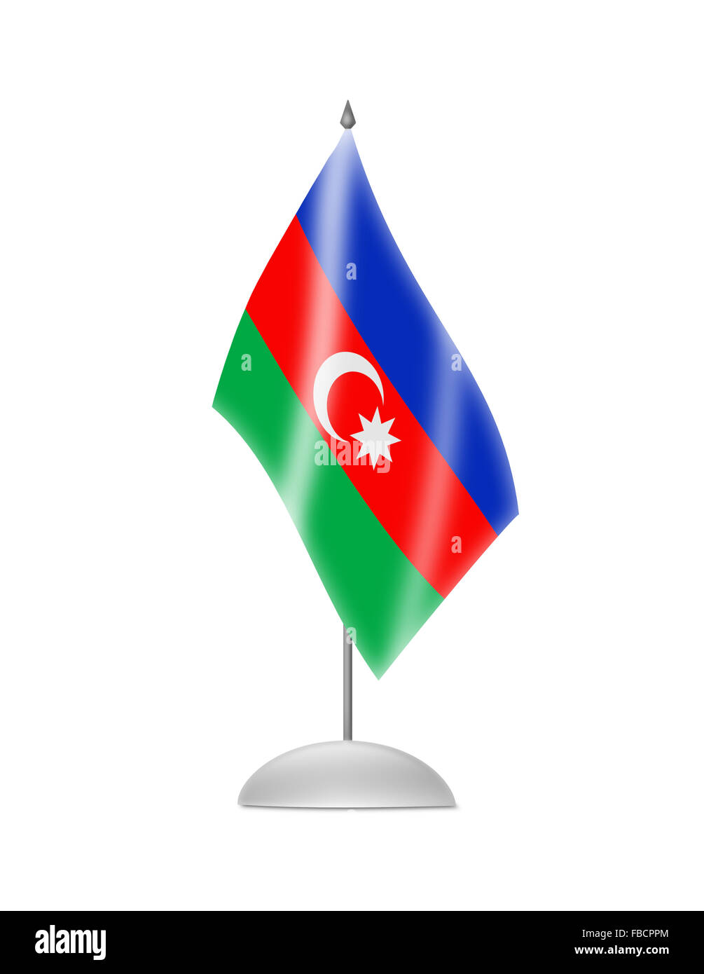 The Azerbaijani flag Stock Photo Alamy