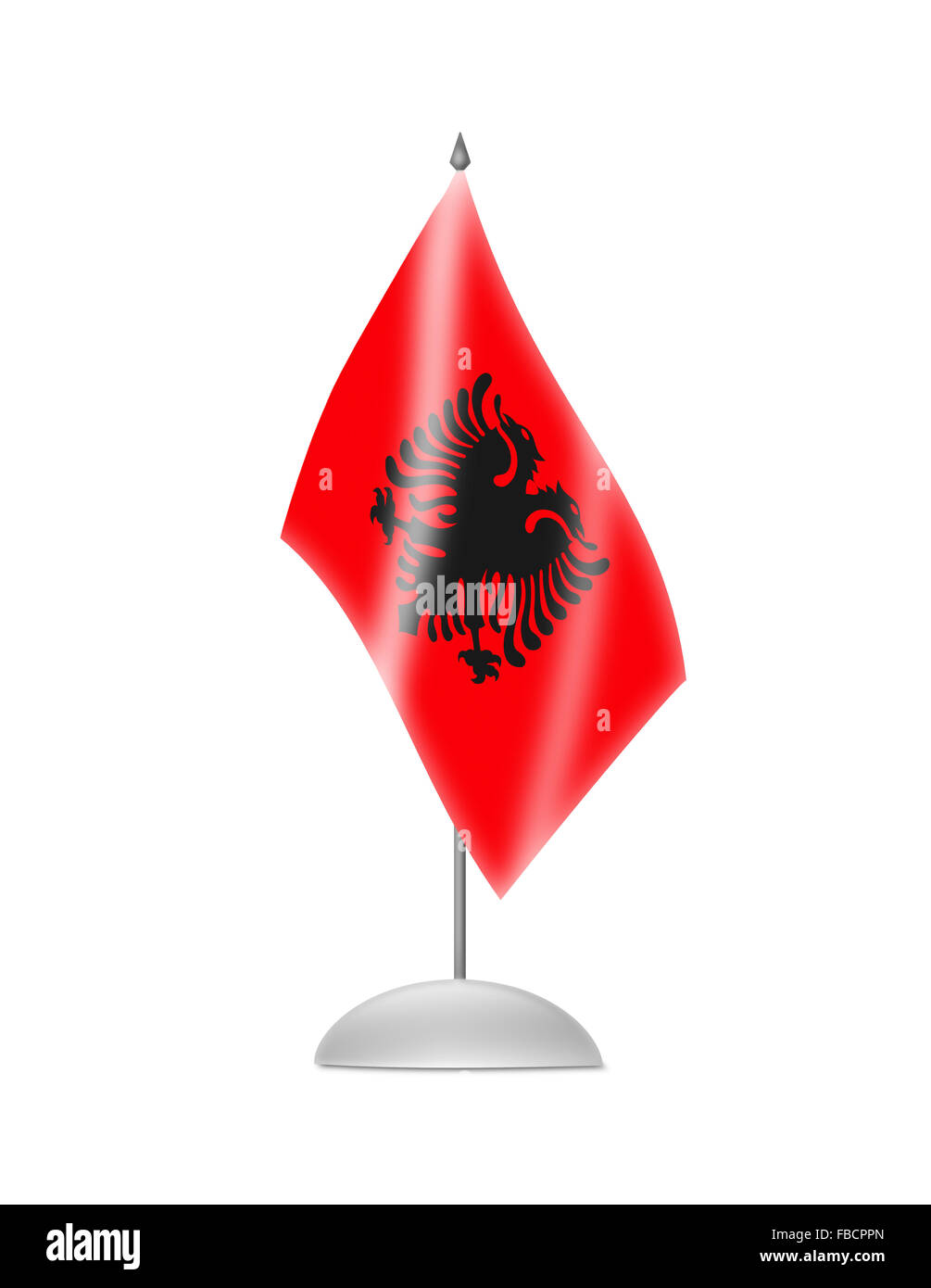 The Albanian flag Stock Photo Alamy
