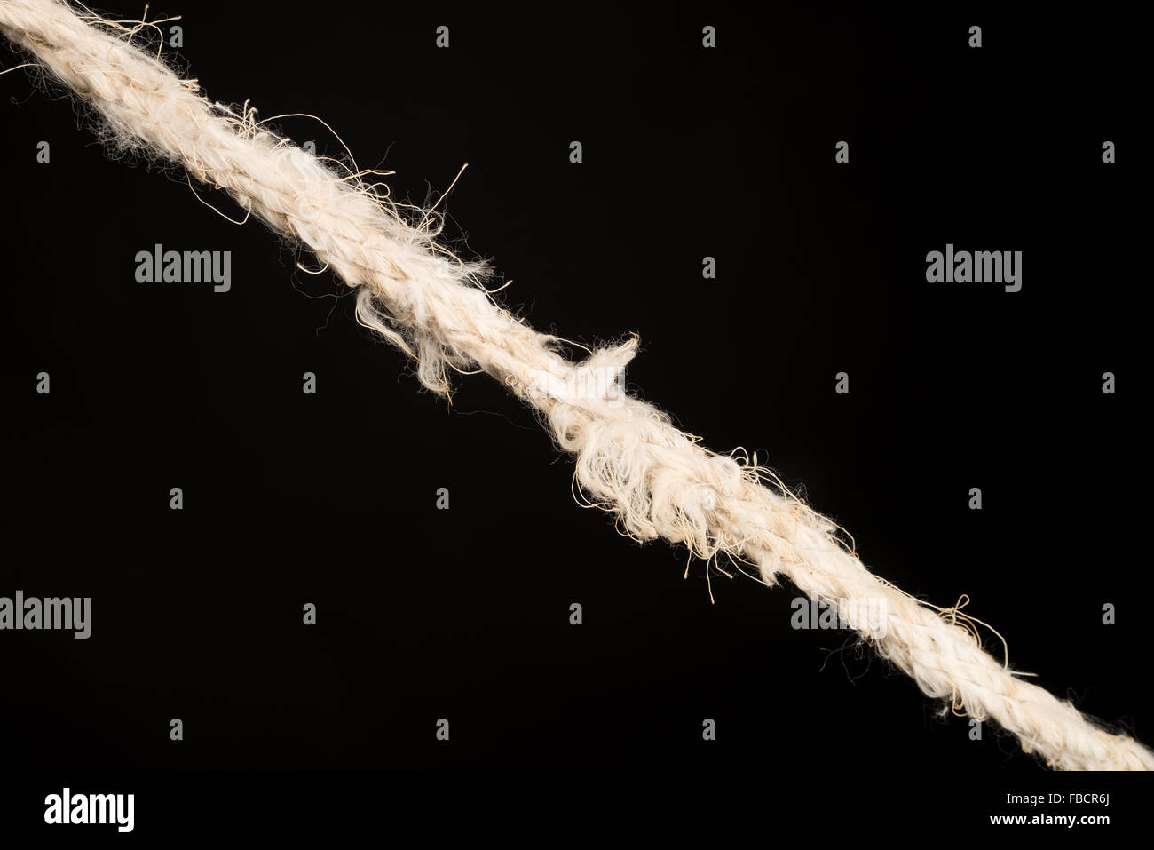 Rope about to break, a stress concept Stock Photo - Alamy