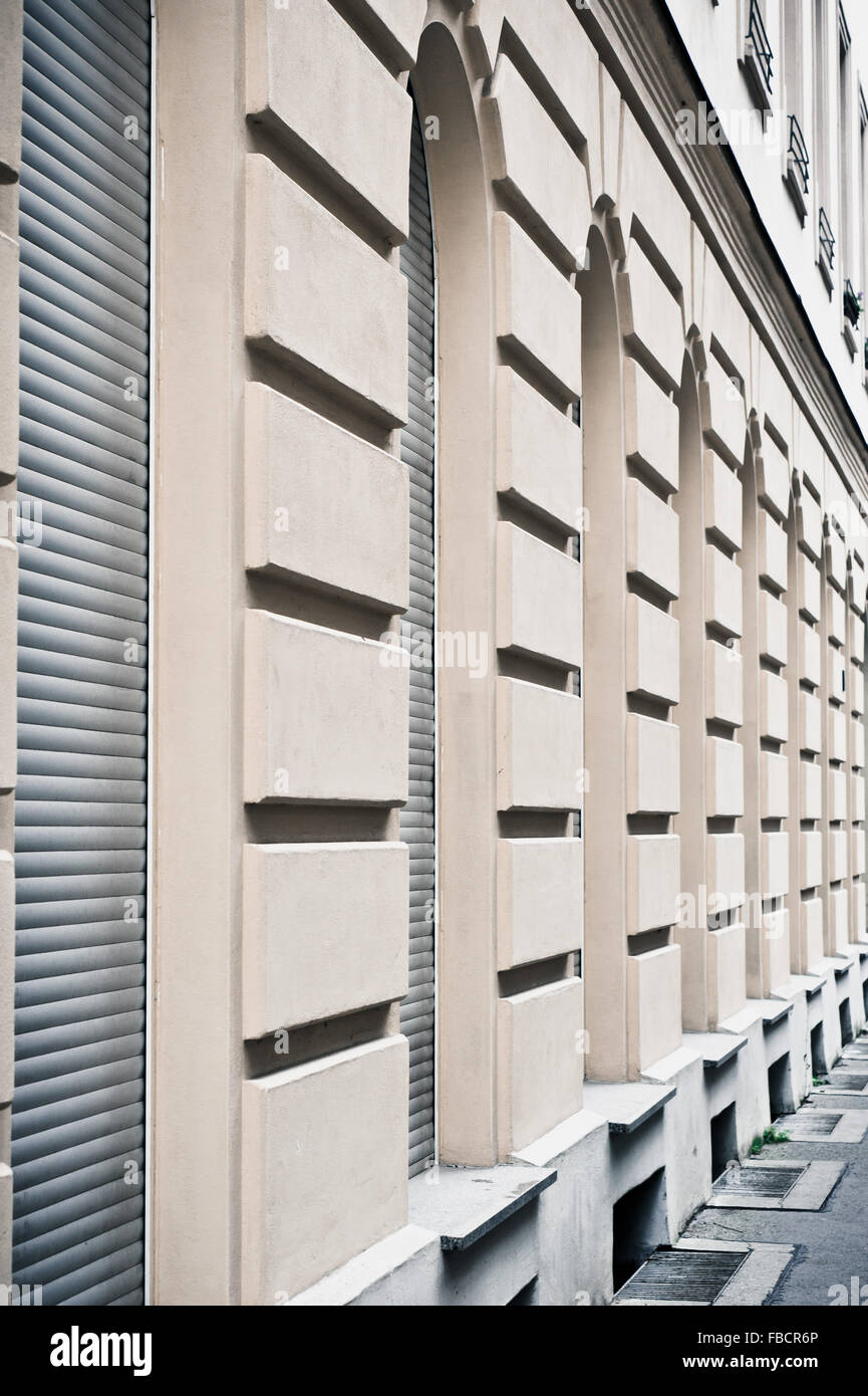 Part of the exterior of a modern building in Berlin, Germany Stock Photo