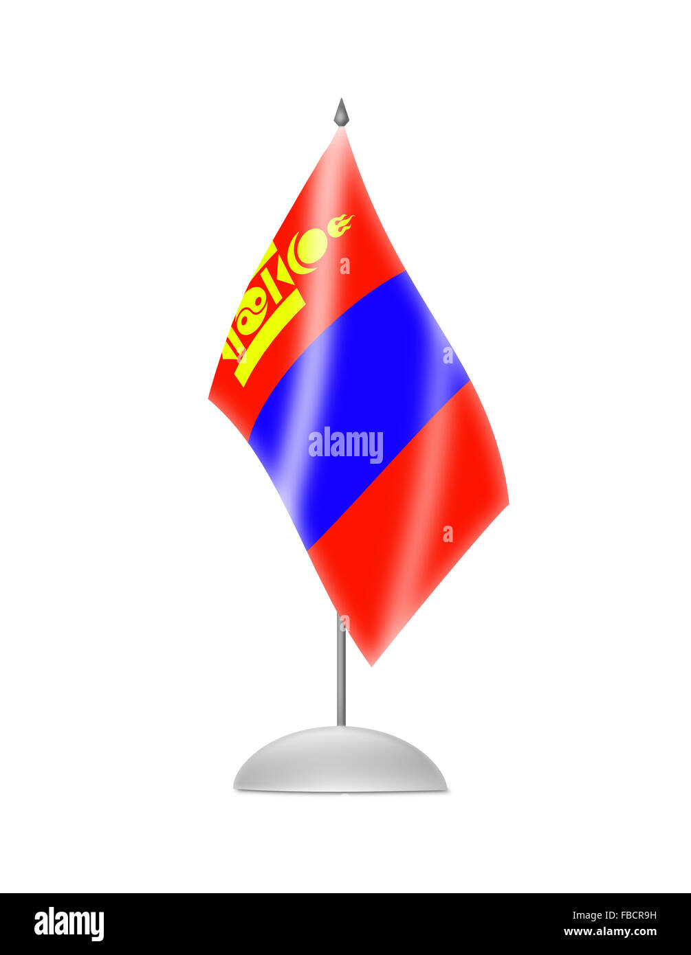 The Mongolian flag Stock Photo Alamy
