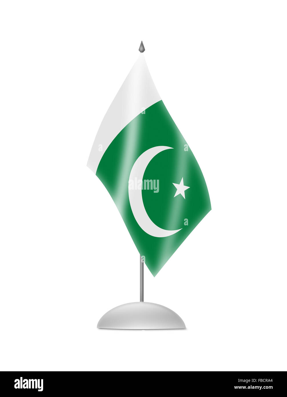 The Pakistani flag Stock Photo