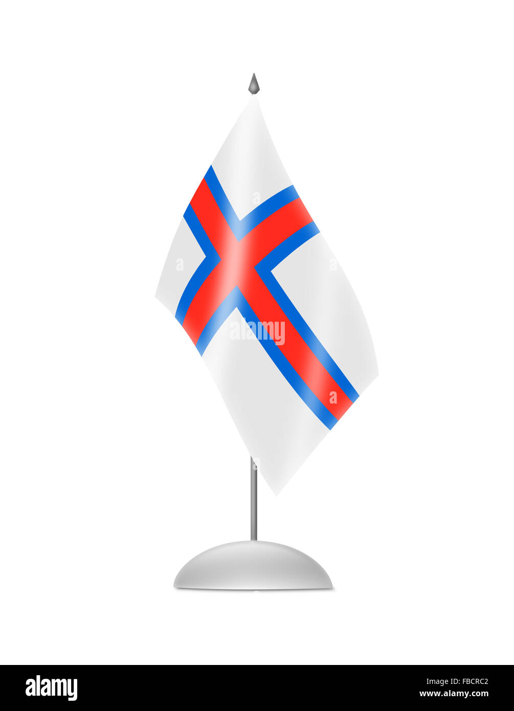 The Faroe Islands flag Stock Photo