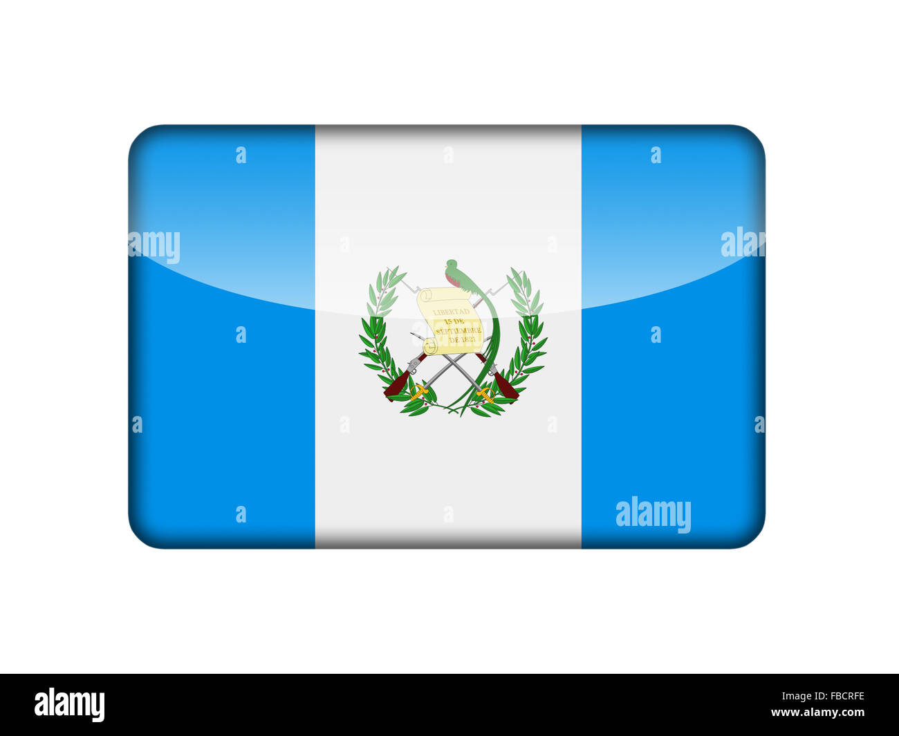The Guatemala flag Stock Photo