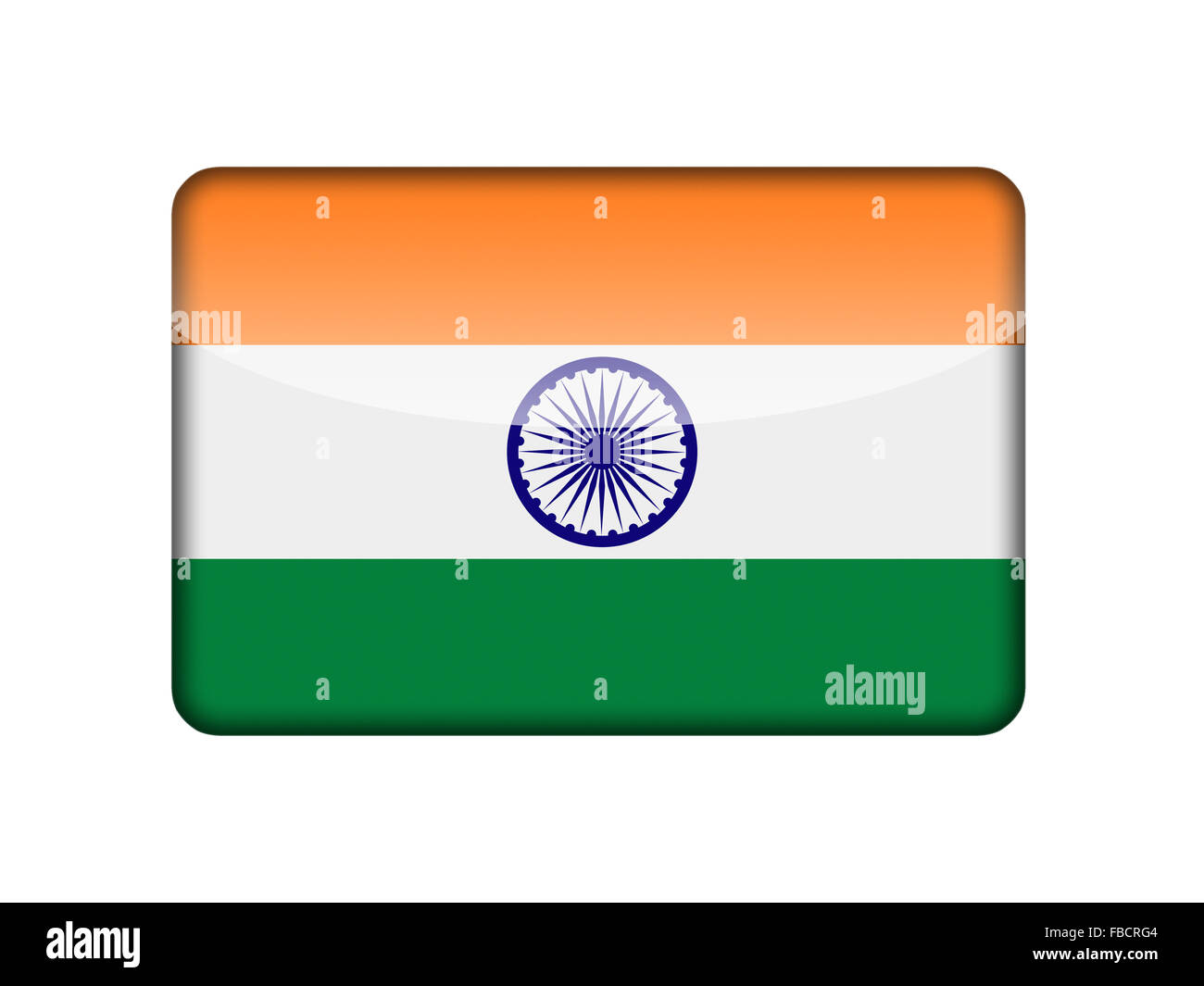 Indian national flag color badge hires stock photography and images