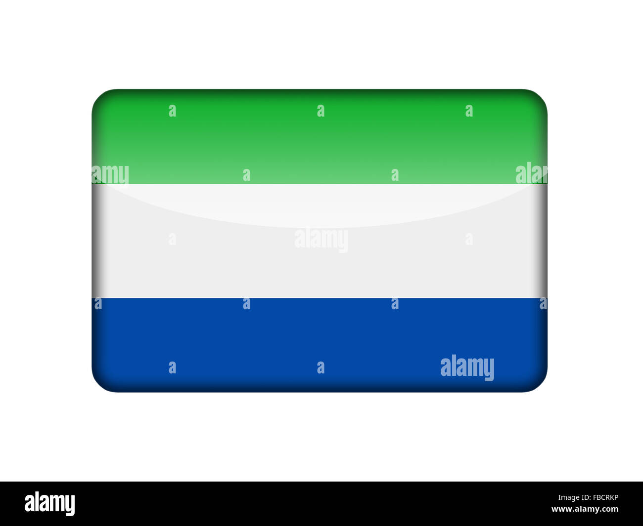 The Sierra Leone flag Stock Photo