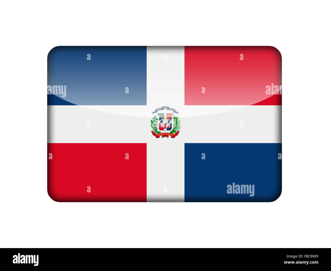 The Dominican Republic flag Stock Photo - Alamy