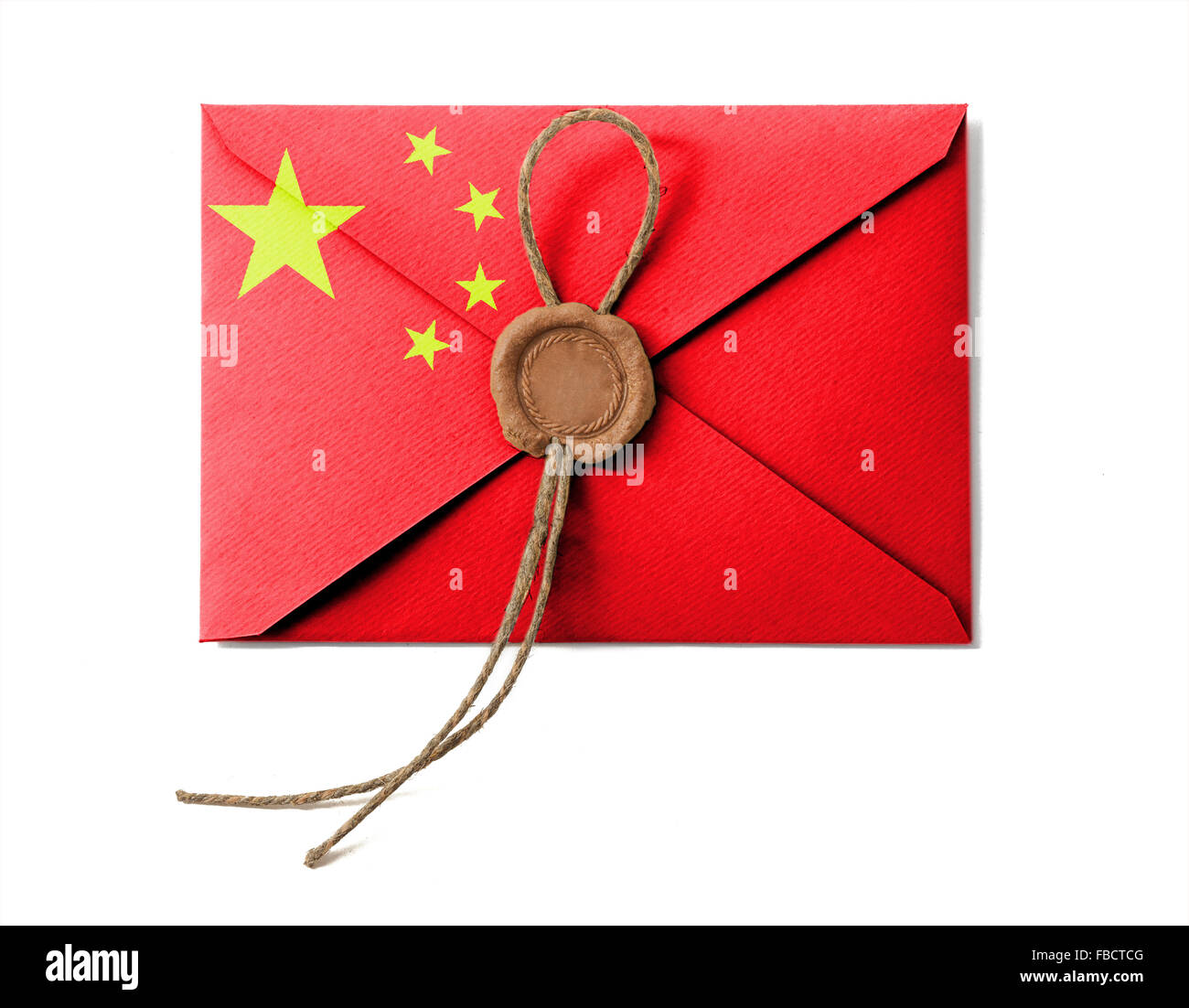 The Chinese flag Stock Photo