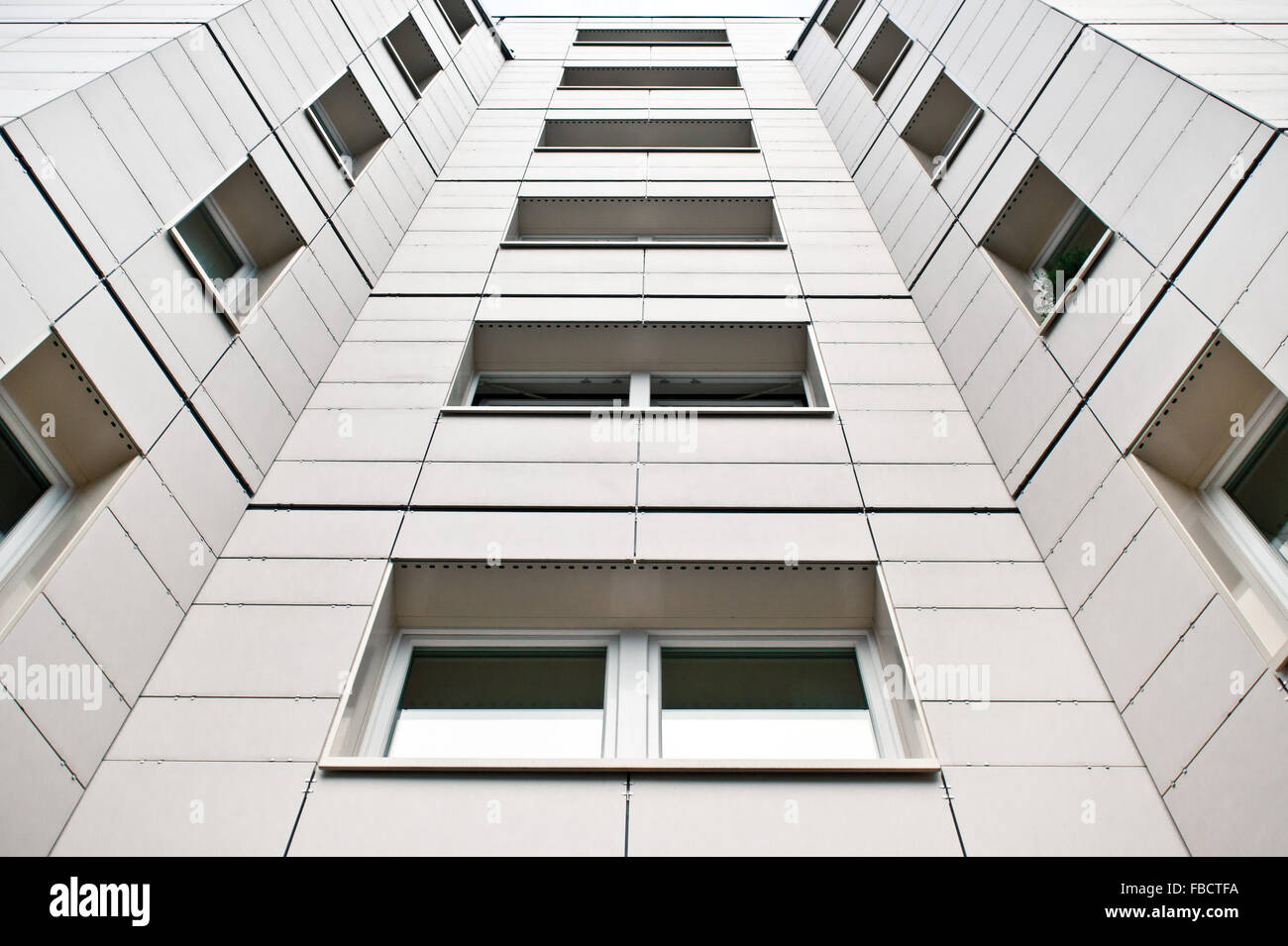 Part of the exterior of a modern building in Berlin Stock Photo