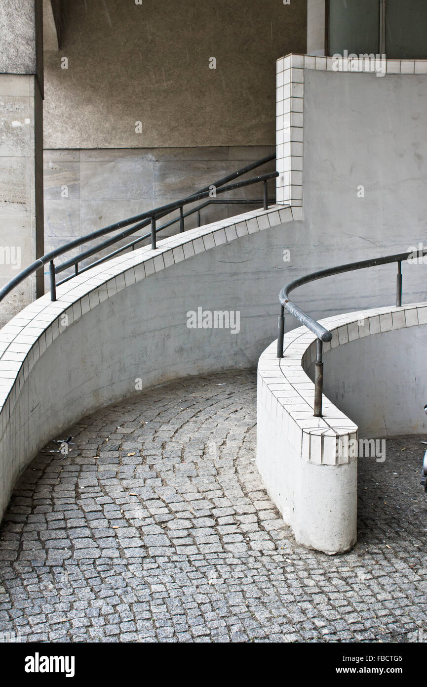 A stone ramp at the entrance of a building in Germany Stock Photo Alamy