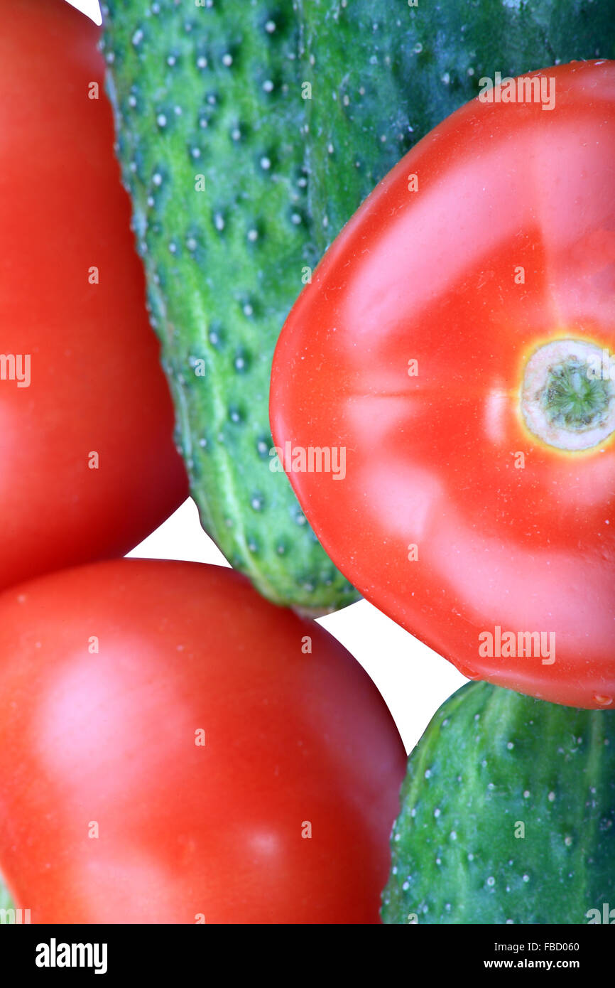 cucumber and tomato Stock Photo - Alamy