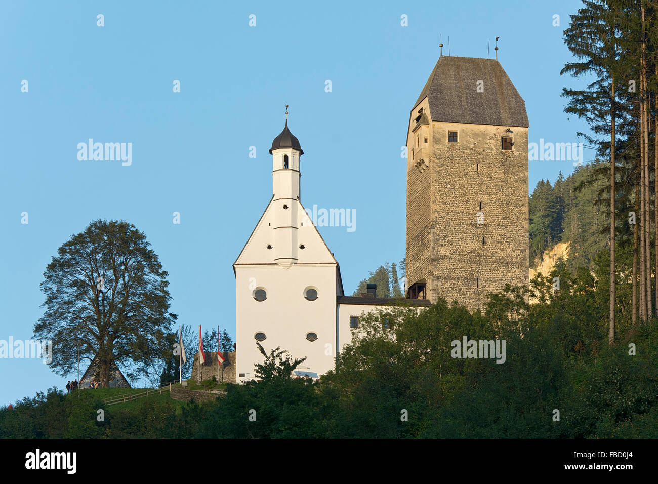 Burg Freundsberg, Schwaz District, Tyrol, Austria Stock Photo