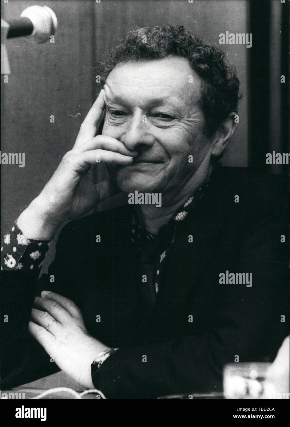 1968 Well known French actor Jean Louis Barrault seen at the debate