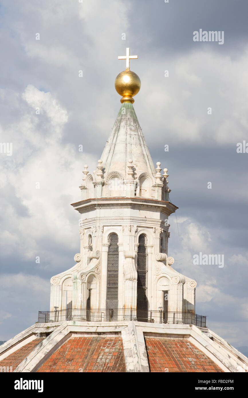Top of Filippo Brunelleschi's famous dome of Florence Cathedral Stock ...