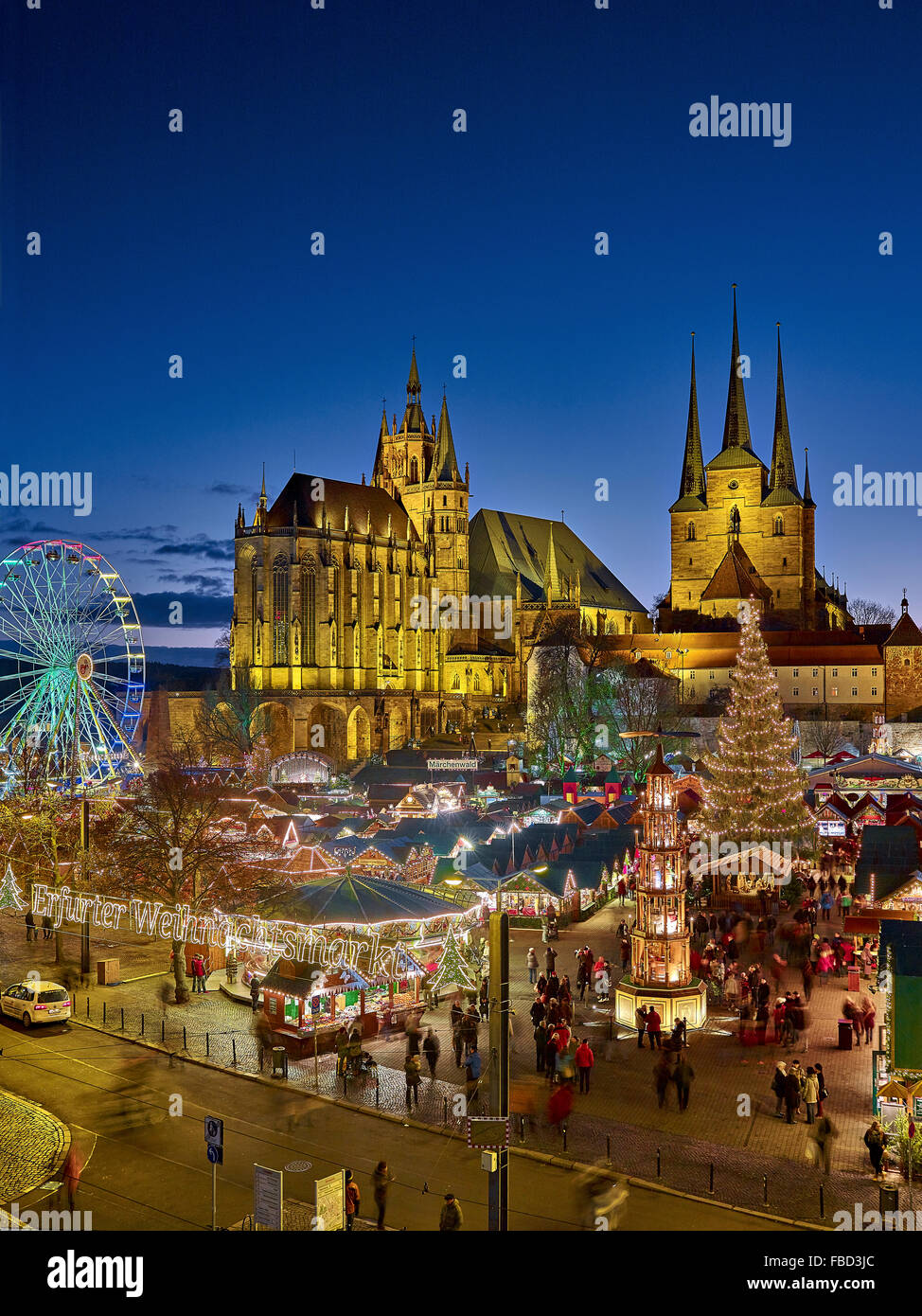 Erfurt Christmas Market, Thuringia, Germany Stock Photo Alamy